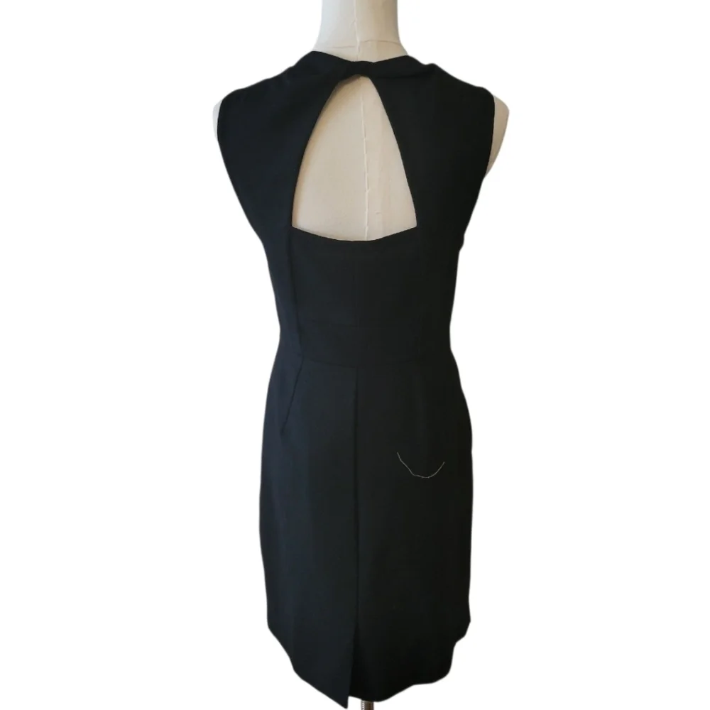 Hanii Y Black‎ Wool Zipper Mini Dress Size 8